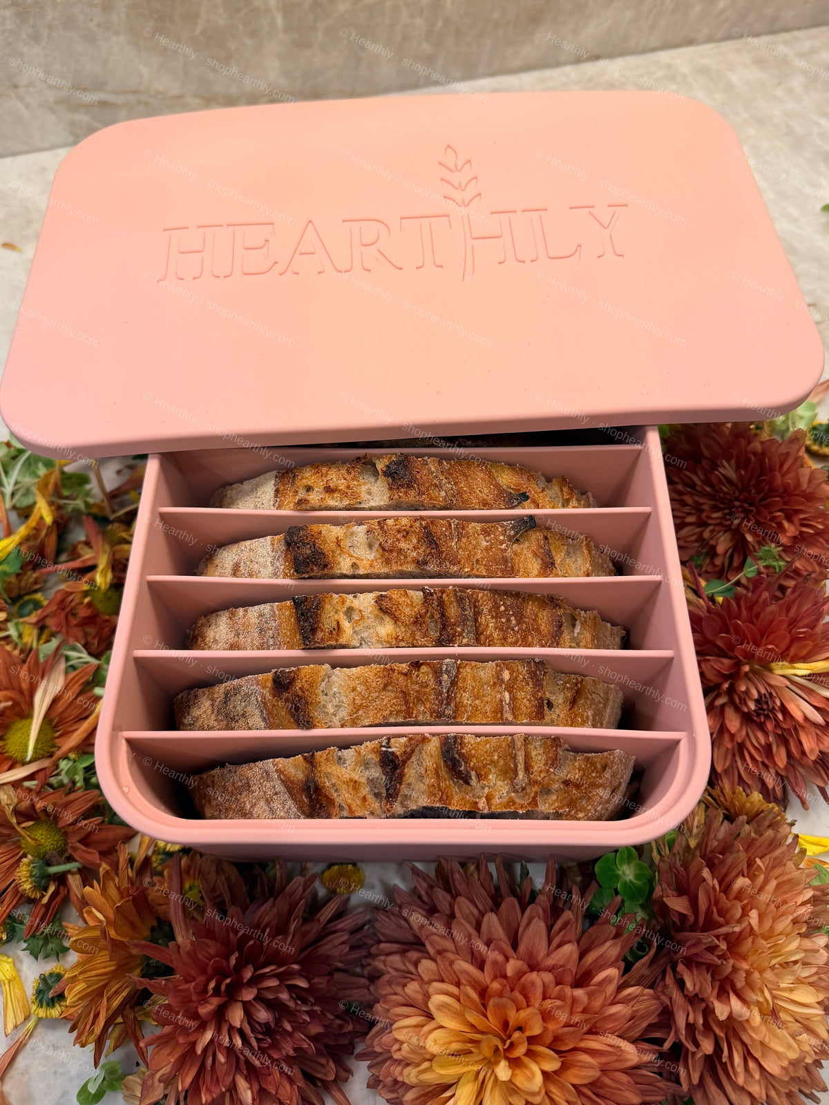 Hearthly™ Bread Freezer Box in Dusty Rose